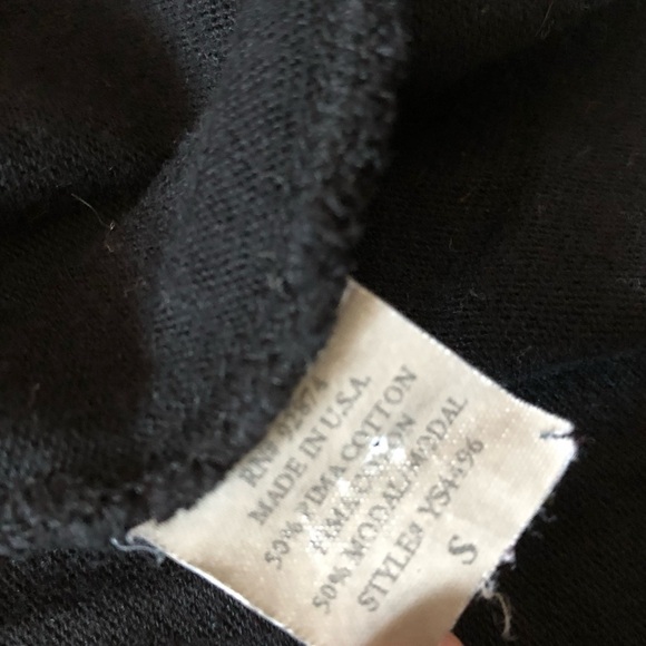 Vintage Ella Moss Braid Detailed Neck Bell Sleeve Top in Black Size S - Picture 6 of 9